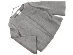 anatelier アナトリエ ウール100% ノーカラー ジャケット size38/グレー ◇■ レディース