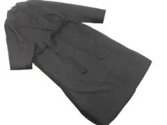 COMME CA ISM コムサイズム ウエストリボン付き ロング コート sizeF/黒 ◇■ レディース