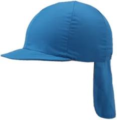 ナショナルハット NATIONAL HAT ブロードカラー タレ付き スポーツ 帽子 サンシェード 着脱式 キャップ メンズ レディース 後ろゴム あごゴム付き 全10色 チーム対抗 チーム分け 運動会  N749 BU ブルー