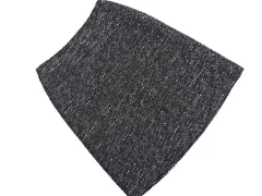 INDIVI インディヴィ ウール混 Aライン 台形 スカート size38/黒 ◇■ レディース