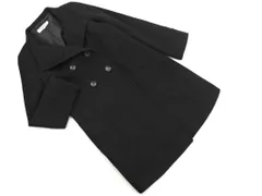 NATURAL BEAUTY BASIC ナチュラルビューティーベーシック ウール混 スタンドカラー コート sizeS/黒 ◇■ レディース