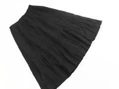 LAURA ASHLEY ローラ アシュレイ ウール100% ギャザー スカート size11/グレー ◇■ レディース