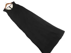 KUMIKYOKU 組曲 ウール100% マキシ ワンピース size2/黒 ◇■ レディース