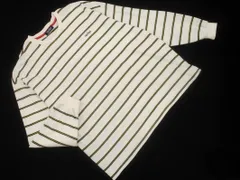 NAUTICA ノーティカ ボーダー ワイド幅 カットソー sizeL/白 ◇■ メンズ