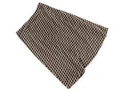 J.PRESS ジェイプレス ベロア 総柄 Aライン 台形 スカート size9/茶 ◇■ レディース