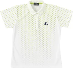 ルーセント LUCENT テニス Ladies ゲームシャツ ライム 緑系 女性用 UVカット 吸汗速乾 ポロシャツ 襟付き 半袖シャツ 試合着 Tシャツ トップス 部活動 クラブ活動  XLP4905 ライム