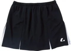 ルーセント LUCENT テニス Ladies スカート インナースパッツ付 ブラック×シルバーグレー 吸汗速乾 スコート 女性用 練習着 試合着 テニスウェア 部活動 クラブ活動 サークル  XLK1279 ブラック