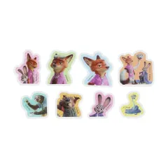 【新品】シール・ステッカー 集合(3D) ぷっくりフレークシール 「ズートピア2」