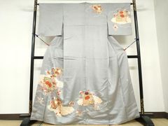 平和屋着物○上質な紬 亀甲文 まるまなこ柄 正絹 逸品 CAAS6870yc