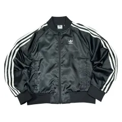 (即納) adidas サテン ブルゾン ジャケット