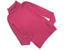 BURBERRY バーバリー シルク混 ラメ タートルネック ニット セーター size2/紫 ◇■ レディース