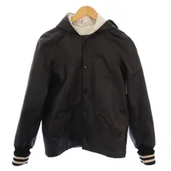 スクーカム SKOOKUM ライダースジャケット フード SKOOKUM製 レザー 34 黒 /BM