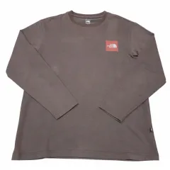 THE NORTH FACE ミニ ボックス ロゴ ブラウン ロングスリーブ