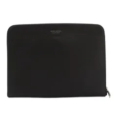 ヒューゴボス HUGO BOSS クラッチバッグ ドキュメントケース セカンドバッグ レザー 黒 /YMのサムネイル