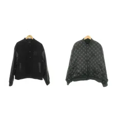 グレイス GRACE × クーパーズタウン COOPERSTOWN ニューヨークヤンキース スタジアムジャンパー スタジャン ブルゾン リバーシブル フロントスナップボタン ロゴ M 黒 ブラック /MN9 ■GY12