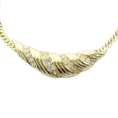 ジバンシィ GIVENCHY ヴィンテージ ネックレス アクセサリー ラインストーン ゴールドカラー 金色 ■GY18 /MQ