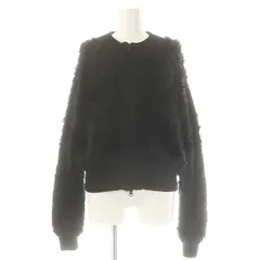 ワイスリー Y-3 フェイクファージップアップブルゾン ジャケット M ブラック レッド /DO ■OS