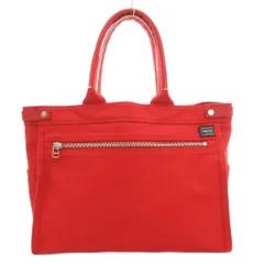 ポーター PORTER ガール GIRL ネイキッド トート NAKED TOTE ハンドバッグ トート ロゴ 肩掛け キャンバス 赤 レッド /GV