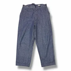 参考上代35200円 COMOLI デニム オーバーパンツ ワイドジーンズ コモリ R01-03010 インディゴ 2 （3841M）