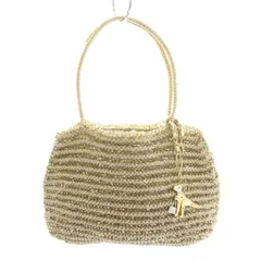 アンテプリマ ANTEPRIMA ワイヤーバッグ ハンドバッグ PVC チャーム付き ゴールドカラー /YT