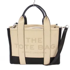 マークジェイコブス MARC JACOBS THE LEATHER TOTE BAG ザ カラーブロック トートバッグ 2WAY ハンドバッグ ショルダーバッグ レザー 牛革 黒 ブラック ベージュ H006L01RE22 /BB