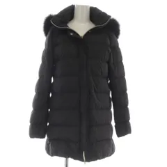 ヘルノ HERNO ダウンコート アウター フォックスファー 40 ブラック PI0709D /TK