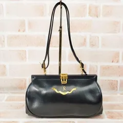 オールドロベルタ ☆ 2WAY レザー ハンドバッグ ブラック ショルダーバッグ イタリア製 ヴィンテージ Roberta di Camerino ロベルタディカメリーノ