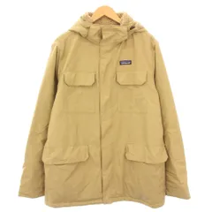 パタゴニア Patagonia ISTHMUS PARKA イスマスパーカー ダウンジャケット ナイロン アウター フード ロゴ L ベージュ 27022 /BB