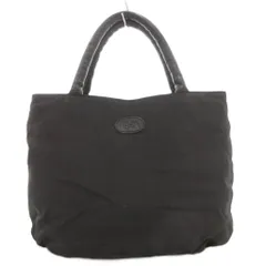 イビサ IBIZA ミニハンドバッグ ロゴ ナイロン レザー 黒 ブラック /GV ■GY18