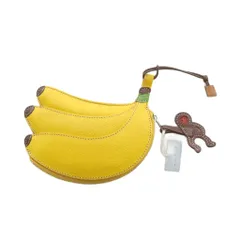 イビサ IBIZA 小銭入れ コインケース 小物入れ レザー バナナ フルーツ 黄 イエロー ■GY11 /MQ