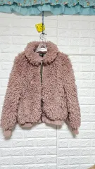 ほぼ新品) ZARA ザラ 正規品 ボア ファー ジャケット ピンク s