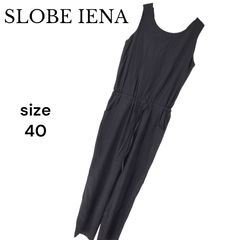 新品》スローブイエナ☆サロペット オーバーオール 黒 フリル IENA 