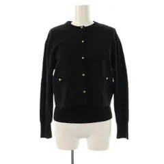 アプワイザーリッシェ Apuweiser-riche 7分袖コンパクトニットアンサンブル カーディガン カットソー 2 ブラック /HK ■OS