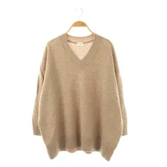 アーバンリサーチ ドアーズ URBAN RESEARCH DOORS ラムウールVネックワイドチュニックニット 長袖 One ベージュ /HK ■OS