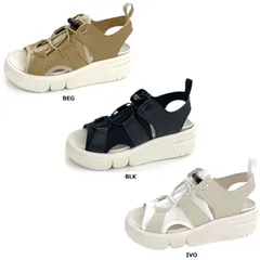 リゲッタ Re:getA RE253 軽量厚底スポーティーサンダル  RE253 BEG ベージュ