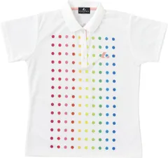 ルーセント LUCENT テニス Ladies ゲームシャツ ホワイト 白色 女性用 UVカット 吸汗速乾 ポロシャツ 襟付き 半袖シャツ 試合着 Tシャツ トップス 部活動 クラブ活動  XLP4870 ホワイト