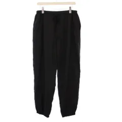 コモリ COMOLI 25SS シルク製品染 ドローストリングパンツ イージーパンツ ジョガーパンツ 2 黒 B01-03016 /KHのサムネイル