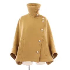 クロエ CHLOE ピーコート Pコート スタンドカラー アウター ショート丈 ウール ワンカラー 34 ベージュ /BBのサムネイル