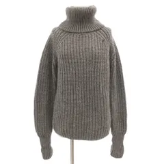 ジースターロウ G-Star RAW ニット セーター 長袖 タートルネック 厚手 ロゴ アルパカ混 S グレー /GV ■GY12