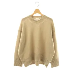 ギャルリーヴィー GALERIE VIE トゥモローランド ファインウール クルーネックプルオーバーニット S ベージュ /AB ■OS