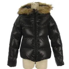 デュベティカ DUVETICA ダウンジャケット フーディ リアルファー ブラック 40