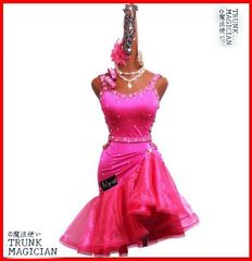 新品未使用】全新未使用 花柄スタンダードドレス発表会に最適！競技会