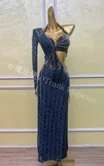 【新品未使用】ベリーダンス サイーディ オリエンタル衣装 セットアップ 3色オーダーメイド CWF1205P177