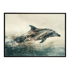 【A1サイズ（約59x84cm）】【lh-poster-6030】イルカ 海 ブルー ドルフィン 夏 ポスター クジラ シャチ 水族館 水中　南国 ハワイ 自然 サーフ インテリア  アート