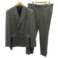 ジョンローレンスサリバン JOHN LAWRENCE SULLIVAN 美品 スーツ セットアップ テーラードジャケット パンツ ダブルブレスト サイドボタン 1A005-0121-08 1206