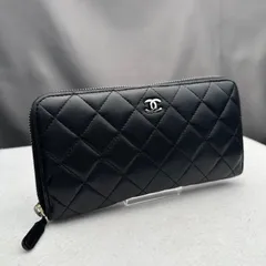 m316 CHANEL ラウンドファスナー　マトラッセ ジッピーウォレット　ブラック　ココマーク 15番代