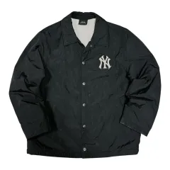 (即日発送) MLB ニューヨークヤンキース ボア フリース コーチ ジャケット ブラック