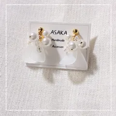 匿名配送★ハンドメイドピアス イヤリングNO.108