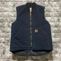 Carhartt カーハート USA製 企業ロゴ ダック ベスト ネイビー 00's~ “Carhartt” Duck Vest SIZE L NAVY 00年代 カーハート ダック