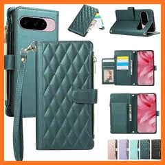 【新品】 Noaivoky 適用 Google Pixel 10 / 10 Pro ケース 手帳型 Pixel 9 / 9 Pro ケース ピクセル10 スマホケース ショルダー グーグルピクセル 10 カバー 財布型 ファスナー タンド機能 Pixel1 1